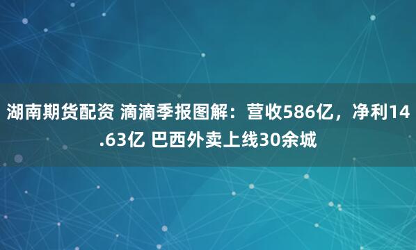 湖南期货配资 滴滴季报图解：营收586亿，净利14.63亿 巴西外卖上线30余城
