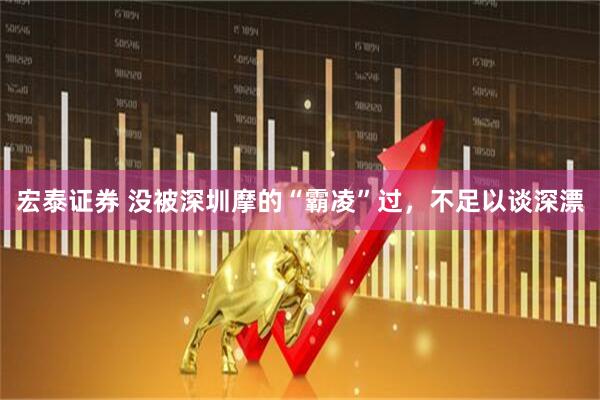 宏泰证券 没被深圳摩的“霸凌”过，不足以谈深漂